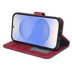 Samsung Galaxy S24 Series Book Flip Case Leather Wallet by Phone Base, featuring a stylish leather cover with card slots and flip design.