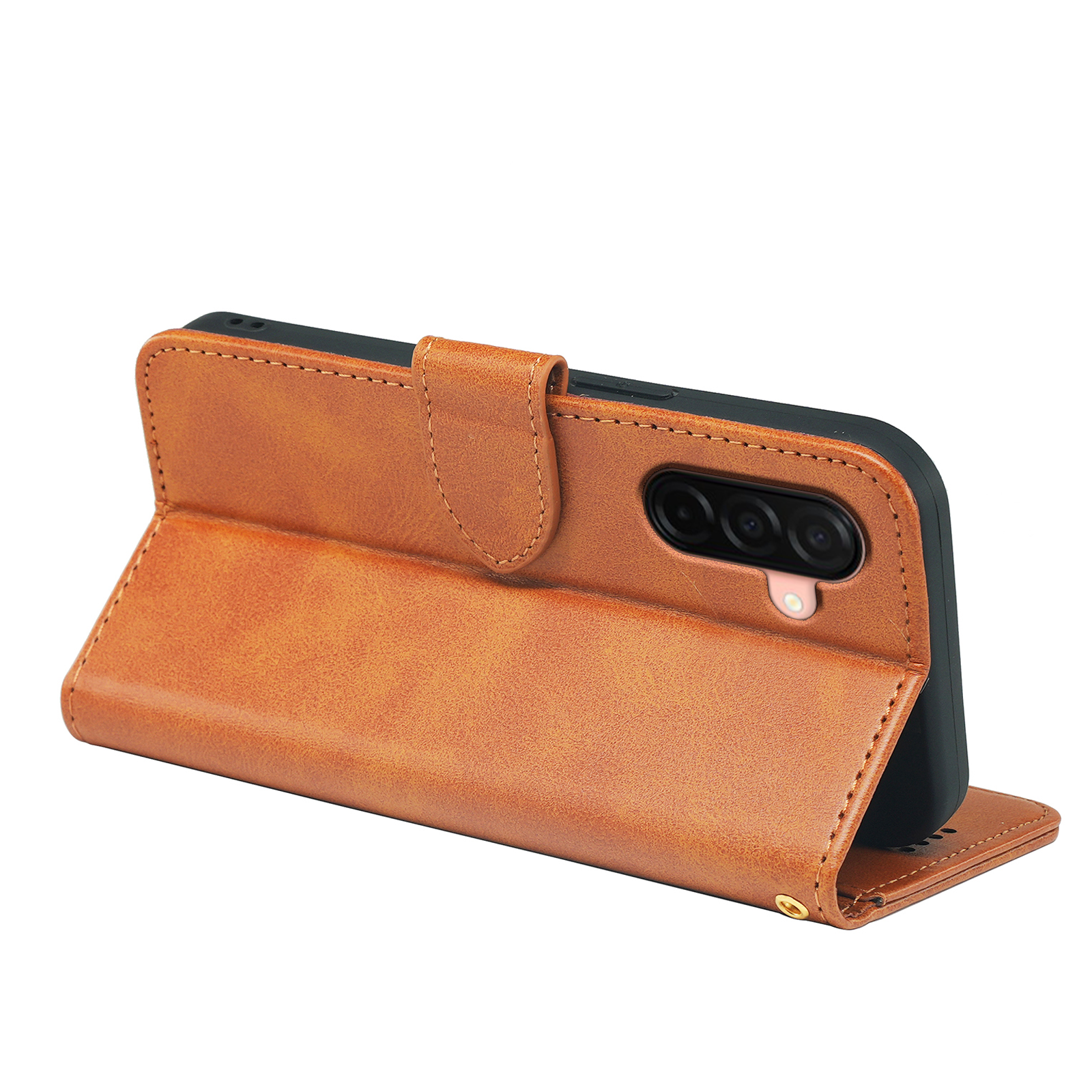 Samsung Galaxy A26 book flip case by Phone Base, leather wallet style with card slots and protective cover for the phone.