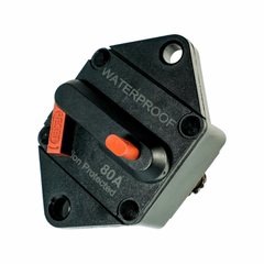 80A 12V/24V/48V AUTOMATIC OVER-CURRENT DC CIRCUIT BREAKER / SWITCH FOR PANEL OR RECESS MOUNT