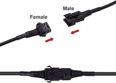 4 PCS 47 Inch Extension Cables for Use with LED Rock Lights, RGB NEON Accent Kits for LED Motorcycle ATV, SUV Car Light Multi-Color Neon Strip (4Pcs)