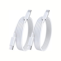 USB Type C to USB C 1M cable by Phone Base, designed for 100W fast charging and data transfer, shown in the image.