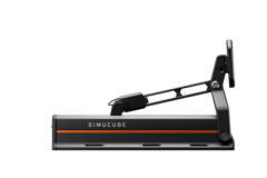 Simucube ActivePedal Pro racing pedals from Trak Racer UK, showing detailed foot pedals with adjustable features and sturdy construction.