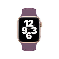 For Apple Watch Series 10 42mm / 9&8&7 41mm / SE 3&SE 2&6&SE&5&4 40mm / 3&2&1 38mm Solid Color Elastic Silicone Watch Band, Size:S 130mm