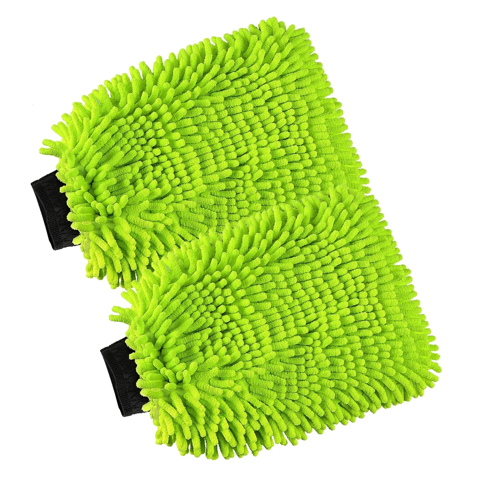 Eliteridegear microfiber car wash mitt and towel set, green, absorbent for cars, trucks, SUVs, and motorcycles, 2-pack