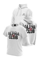 XAPE Alpha Club Hoodie & Tee Combo - White