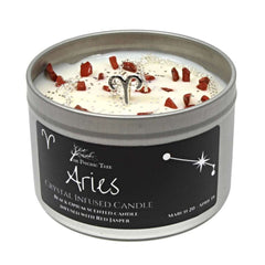 Aries - Crystal & Jewellery Scented Zodiac Candle