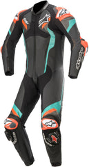 Atem V4 One Piece Motorcycle Leather Suit Black / Red / Blue