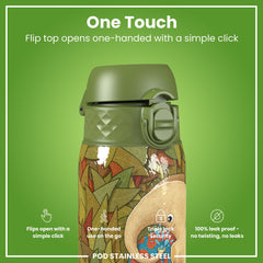Leak Proof Water Bottle, Stainless Steel, Elephant, 400ml (13oz)
