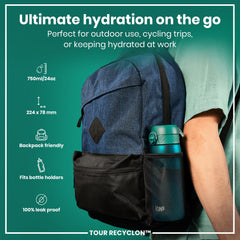 Bottle, Recyclon, Aqua, 750ml