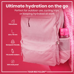 Bottle, Recyclon, Pink, 750ml