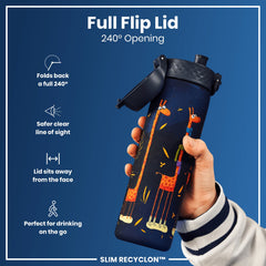 Leak Proof Slim Water Bottle, Recyclon, Giraffe, 500ml (18oz)