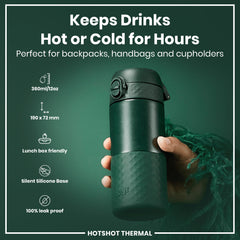 Insulated Steel, Travel Mug, Dark Green, 360ml