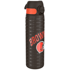 Leak Proof NFL Water Bottle, Stainless Steel, Cleveland Browns, 600ml (20oz)
