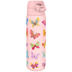 Leak Proof Slim Water Bottle, Stainless Steel, Butterfly, 600ml (20oz)