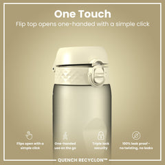 Leak Proof 1 litre Water Bottle, Recyclon, Creamy White, 1L