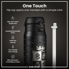 Lions X ION8 Insulated Steel Water Bottle, British & Irish Lions, Rugbys Greatest Journey, 750ml (24oz)