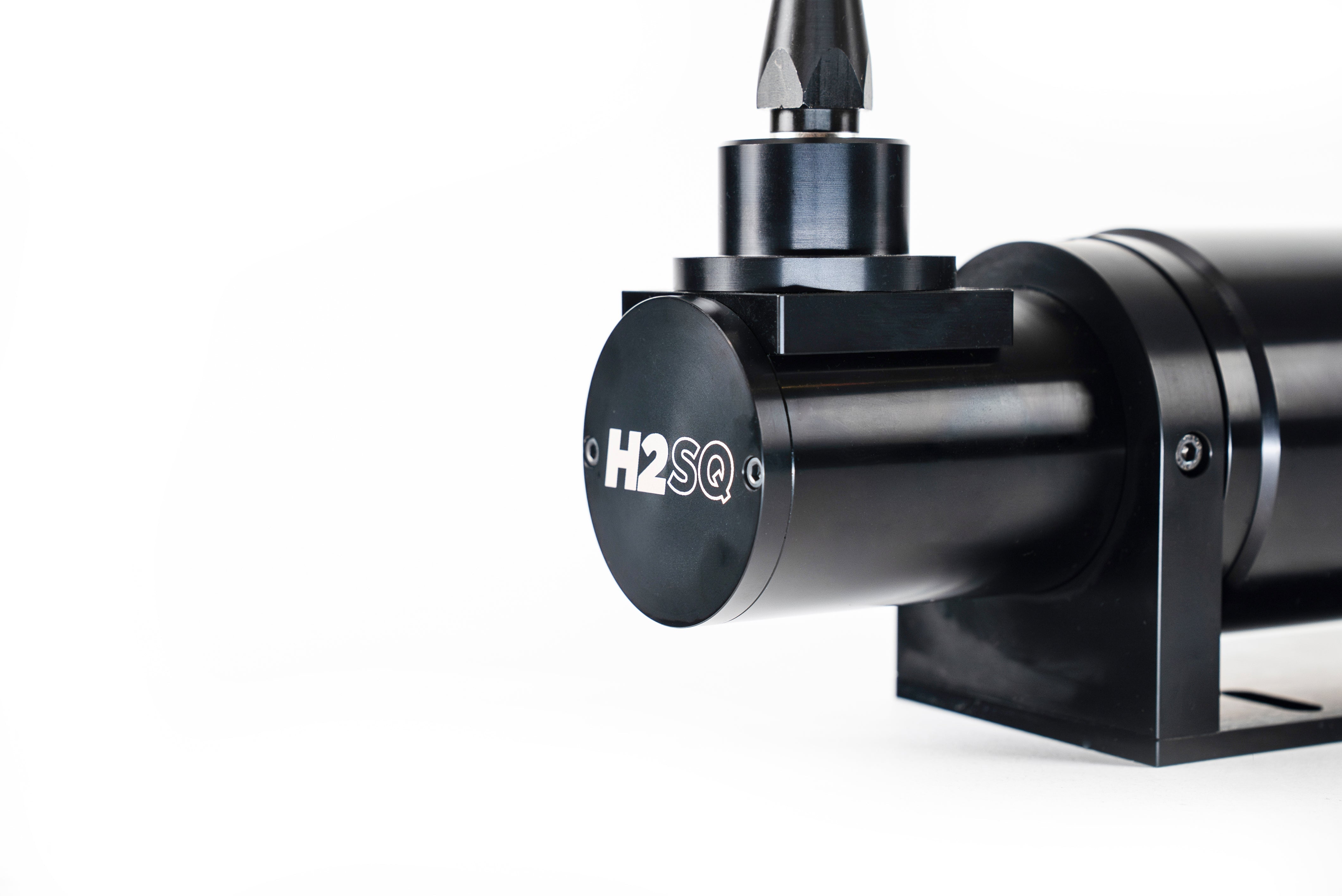 Trak Racer UK BDH H2SQ dual-mode shifter mounted on a racing simulator setup with gear lever and buttons visible