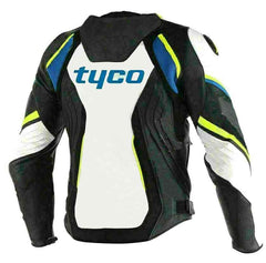BMW Black White Motorcycle Racing Leather Jacket