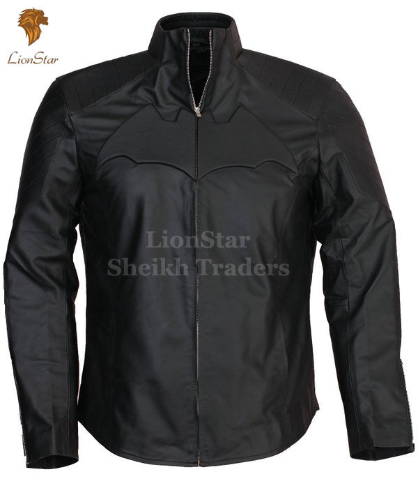 Real Leather Batman Jacket for Men | Bat Motorcycle Style | Premium Cowhide | DC Comics