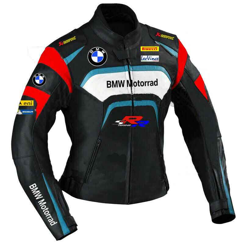 Black BMW Motorrad Motorcycle S1000RR Leather Jacket