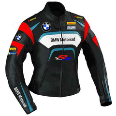 Black BMW Motorrad Motorcycle S1000RR Leather Jacket