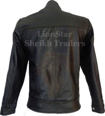Classic Black Leather Jacket for Men | Lionstar Boost | Premium Cowhide | Timeless Style