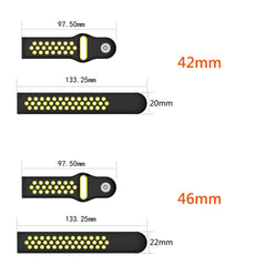 Double Color Watch Band for Galaxy Watch 46mm, For Galaxy Watch 46mm