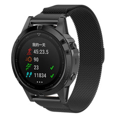 For Garmin Fenix 7X Milanese Watch Band, For Garmin Fenix 7X