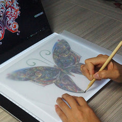 3.5W 5V LED USB Three Level of Brightness Dimmable A4 Acrylic Scale Copy Boards Anime Sketch Drawing Sketchpad, Copy Boards