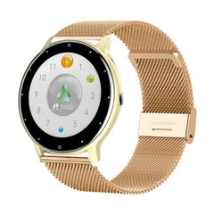 ZL02D 1.28 inch IP67 Waterproof Steel Band Smart Watch Support Heart Rate Monitoring, Steel Band (Gold), Steel Band (Blue), Steel Band (Black), Steel Band (Pink)