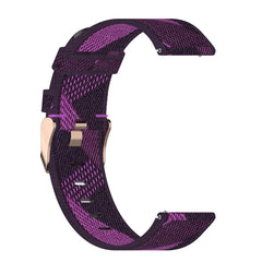 22mm Stripe Weave Nylon Wrist Strap Watch Band for Huawei GT / GT2 46mm, Honor Magic Watch 2 46mm / Magic