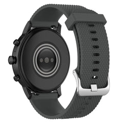 22mm Texture Silicone Wrist Strap Watch Band for Fossil Gen 5 Carlyle, Gen 5 Julianna, Gen 5 Garrett, Gen 5 Carlyle HR