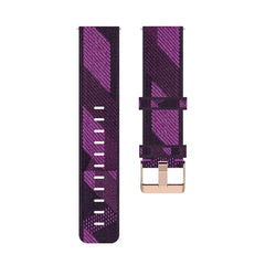 23mm Stripe Weave Nylon Wrist Strap Watch Band for Fitbit Versa 2, Fitbit Versa, Fitbit Versa Lite, Fitbit Blaze