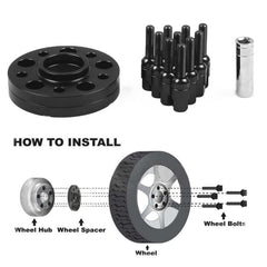 For Mercedes-Benz 20mm Car Modified Wheel Hub Flange Center Wheel Spacer with M12x1.5 Screws, 20mm