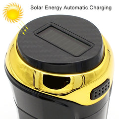 N12B Car Creative Ashtray Solar Power With Light And Cover Car Supplies, N12B
