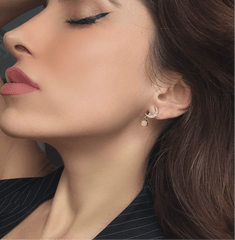 Andromeda Moon and Star Mismatch Earrings