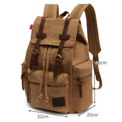 AUGUR 1039 Large Student Retro Canvas Backpack Shoulders Laptop Bag, 1039 Large