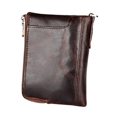 3533 Antimagnetic RFID Top-grain Leather Crazy Horse Texture Men Business Leisure Wallet