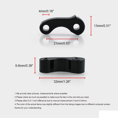 OT243 2 PCS Aluminum Alloy Window Latch Hinge Pivot for 95-04 Tacoma 00-06 Tundra Rear Quarter BL, OT243