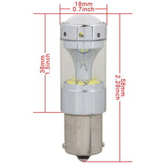 2 PCS 1156 60W 1200 LM 6000K Car Auto Brake Lights Turn Light Backup Light with 12 CREE XB-D Lamps, DC 12V, 1156