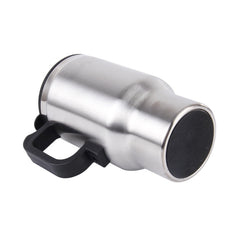 Stainless Steel Electric Smart Mug 12V Car Electric Kettle Heated Mug Car Coffee Cup With Charger Cigarette Lighter Heating Cup Kettle Vacuum Insulated Water Heater Mug, Smart Mug