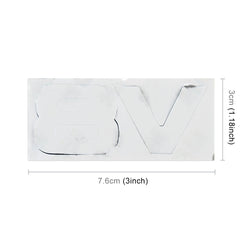 V8 Separate Shape Car Metal Body Decorative Sticker, V8 Separate Shape