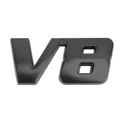 V8 Connect Shape Car Metal Body Decorative Sticker, Size : S, V8 Connect Shape, Size : S (Black)