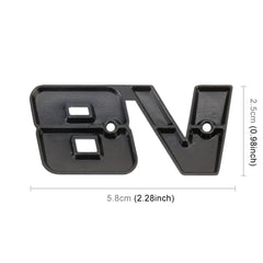 V8 Connect Shape Car Metal Body Decorative Sticker, Size : S, V8 Connect Shape, Size : S (Black)