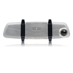 V100 7 inch LCD Touch Screen Rear View Mirror Car Recorder with Separate Camera, 170 Degree Wide Angle Viewing, Support Night Vision / Loop Video / Motion Detection / G-Sensor / TF Card, 7 inch