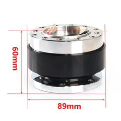 Universal 60mm Car Steering Wheel Quick Release HUB Racing Adapter Snap Off Boss Kit