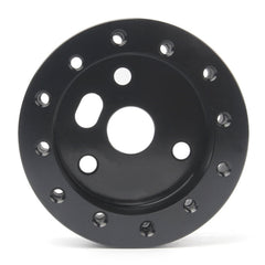 Car Hub for 6-Hole to 3-Hole Steering Wheel Adapter Boss Kit Steering Wheel Spacer Bolts, Adapter (Black)