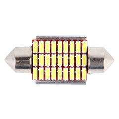 2 PCS DC 12V 6W 36MM Bicuspid Car Door Lamps Registration Mark light Dashboard Dome Door Lights LED Reading Lamp with 27 LED SMD 3014 Lights White, 36MM