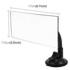 360 Degree Car Adjustable Interior Windshield Rectangular Blind Spot Mirror with Suck Cup Holder, XL-1013