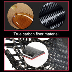 Car Front Passenger Seat Storage Box Carbon Fiber Decorative Sticker for Jeep Grand Cherokee 2011-2018, Front Passenger Seat Storage Box